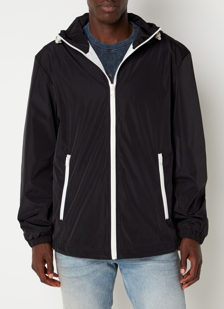 Diesel JWally Ανδρικό Μπουφάν Αδιάβροχο και Αντιανεμικό Μαύρο A07796