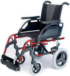 Sunrise Medical 12" Breezy Style Wheelchair Folding Compact Wheels Brilliant Red