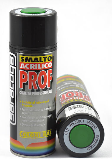 Saratoga Spray Paint Acrylic with Metallic Effect Green RAL 6001 400ml