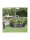 vidaXL Blumenkasten Metallisch Charcoal 140x140x36cm.