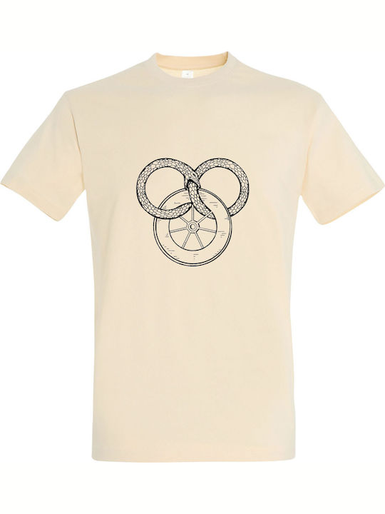 T-shirt Unisex " Wheel Of Time ", Cream