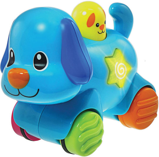 Winfun Push Along Press N Go Puppy with Music for 6++ Months