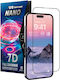 Crong 7D Nano Flexible 0.3mm Full Face Tempered Glass Μαύρο (iPhone 14 Pro Max)