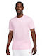 Nike Sportswear Club Men's Athletic T-shirt Short Sleeve Pink