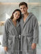 Casa Colori Bathrobe with Hood Grey