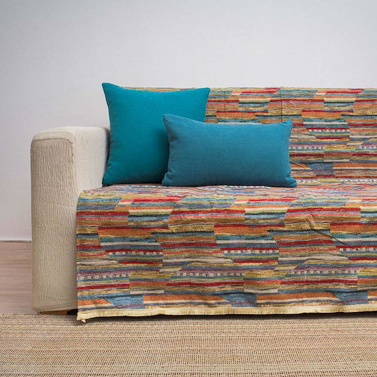 Cotone Linda Покривка За Триместен Диван Щофа 185x280см Многоцветна