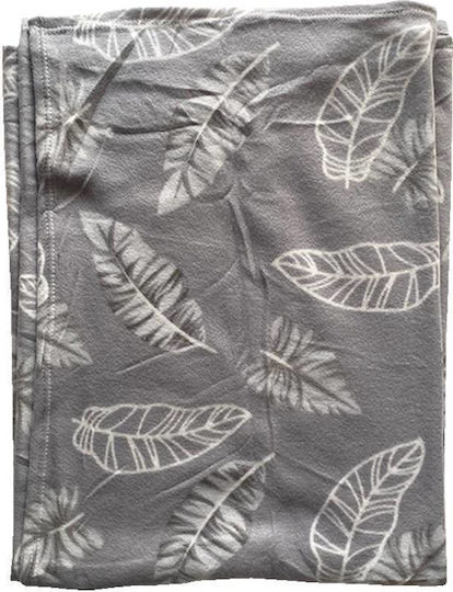 TnS Polar Κουβέρτα Fleece Καναπέ 130x170εκ. Γκρι