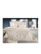 Guy Laroche Microsaten Set of 3pcs Bridal Blanket Super Double with 2 Pillowcases Suite Sand 250x240cm