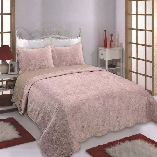Silk Fashion NX2212 Подредба Покривало Единично Розов 160x220см 2бр