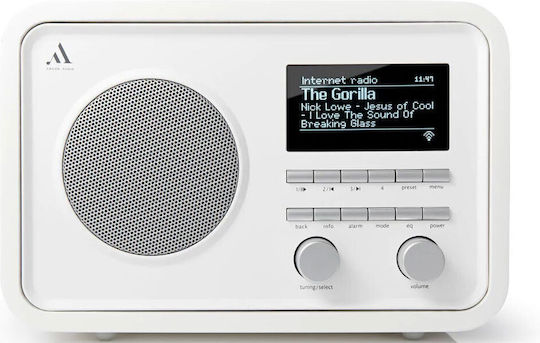 Argon Audio 2i Φορητό Ραδιόφωνο DAB+ με Bluetooth Λευκό