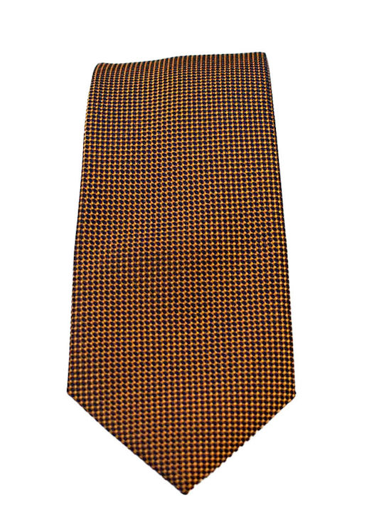 Cravată bărbătească cu batistă 6 cm GIOVANI ROSSI (3418) - CAMEL