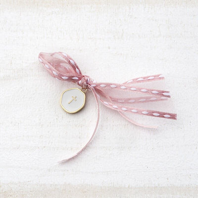 Παρίσης Christening Charm Pin Pink 50pcs