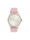 Oozoo Timepieces Watch with Pink Leather Strap