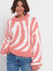 Funky Buddha Women's Long Sleeve Sweater Sweet Coral