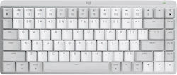 Logitech MX Mechanical Mini Fără fir Doar tastatura Engleză US Pale Gray