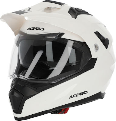 Acerbis Flip FS-606 White Κράνος Μηχανής On-Off με Sunvisor