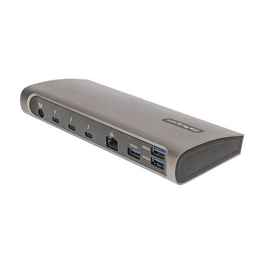 StarTech Thunderbolt 4 Docking Station με 4K PD Ethernet και συνδεση 2 Οθονών Μαύρο (TB4CDOCKUE)