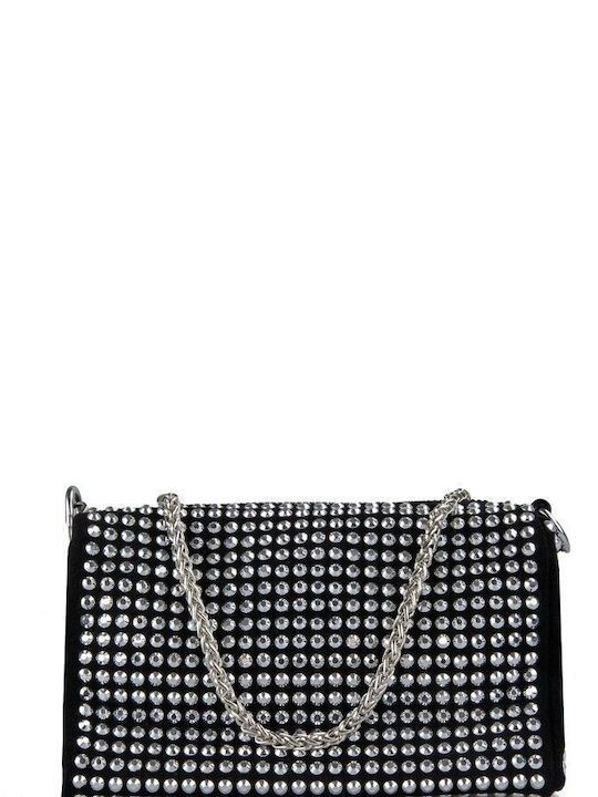 Black Handbag with Strass Black