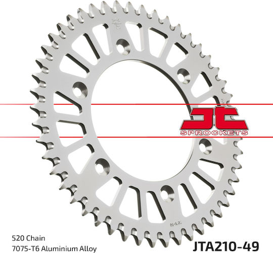 JT Sprockets Γρανάζι Πίσω 49 Δοντιών για Honda CR 250 / CRF 250 / XR