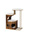 Feandrea Scratching Post Cat Trees Brown 4 levels 66x42x88cm