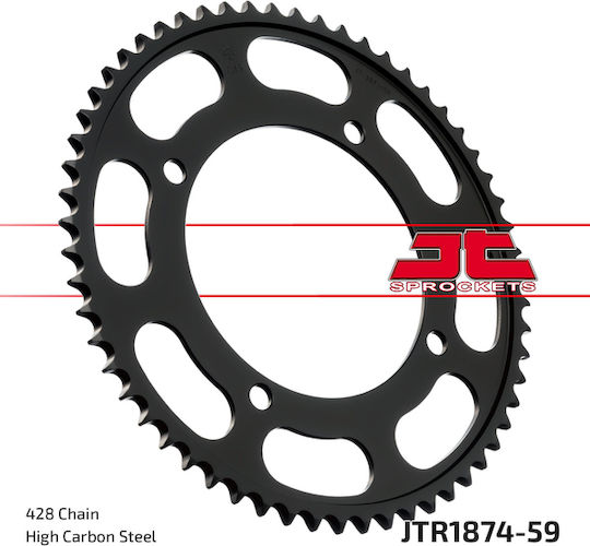 JT Sprockets Γρανάζι Πίσω 59 Δοντιών για Yamaha Dragstar