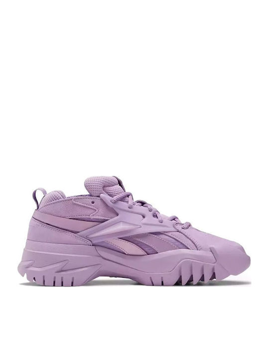 Reebok X Cardi B Club V2 Adidași Chunky Pentru Femei Violet Confuz