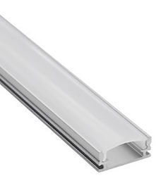 Finetto Gemauert Aluminiumprofil für LED-Streifen mit Transparent Abdeckung 500cm Finetto Gemauert Aluminiumprofil für LED-Streifen mit Transparent Abdeckung 500cm