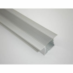 Polyfot Gemauert Aluminiumprofil für LED-Streifen mit Transparent Abdeckung 200x3x1.5cm