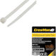 Cresman Cable Ties Plastic 400mmx4.8mm In White Colour 100pcs 07363