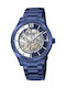 Festina Мъжки Часовник 42.8mm Автоматичен със Синя Стоманена Гривна