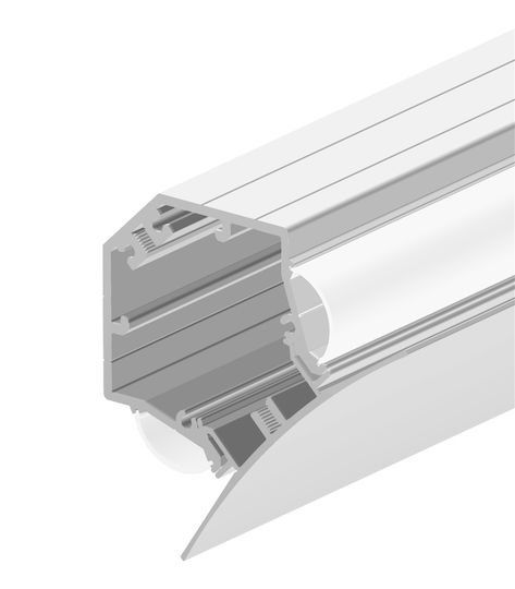 Cubalux Suspendata Profil din Aluminiu pentru Bandă LED 100x7.6x7.6cm.