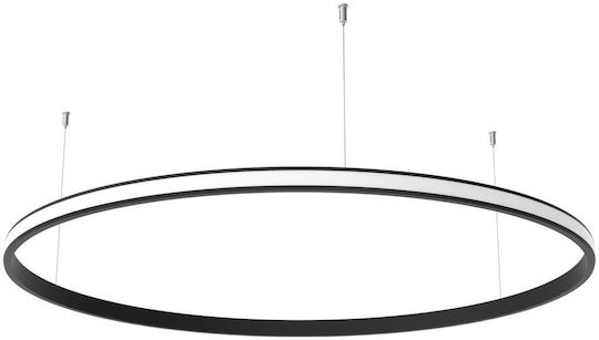 Cubalux Suspendata Profil din Aluminiu pentru Bandă LED Rotund cu Opal Acoperire