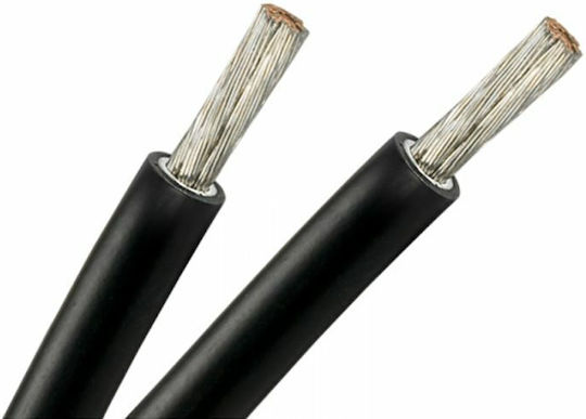 General Cavi H1Z2Z2-K Power Cord With 1x4mm² Cable Properties In Black Colour 1m Flexible