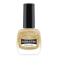 Golden Rose Keratin Lac de Unghii Auriu 406 10.5ml