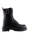 Leather Women's Ankle Boots Black