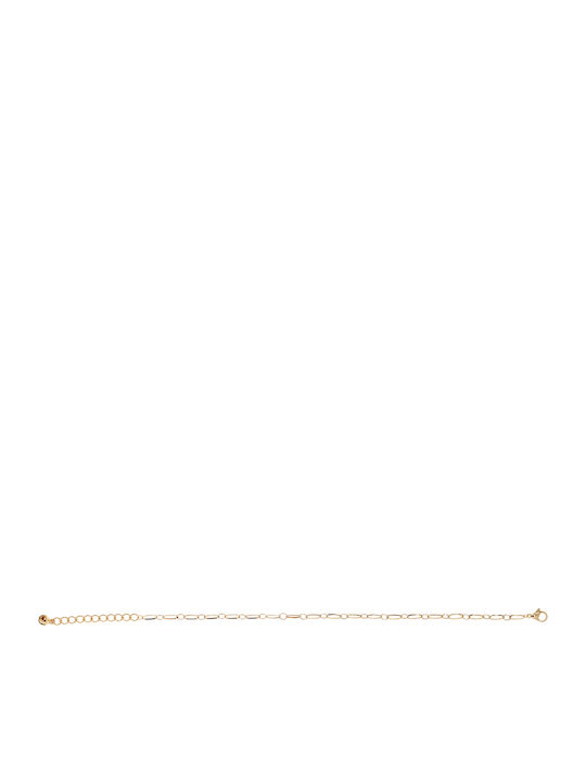 Ro-Ro Accessories Επιχρυσωμένη Αλυσίδα Ποδιού από Ανοξείδωτο Ατσάλι