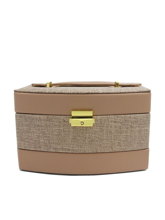 Velvet Jewellery Box with Drawer & Mirror Sapio Apple 13x23x13.5cm