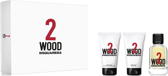 Dsquared2 2 Wood Ανδρικό Σετ με Body Lotion 3τμχ