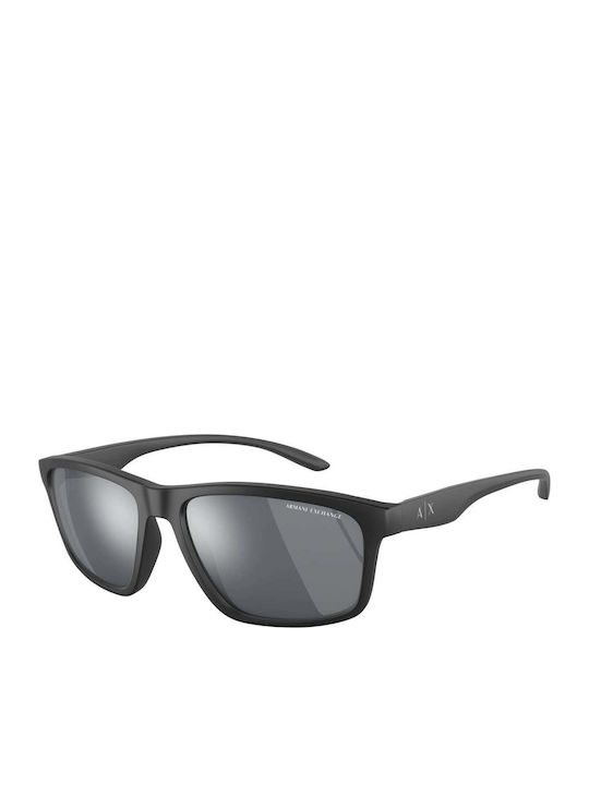 Armani Exchange Мъжки Слънчеви Очила с Черна Пластмасова Рамка и Сиви Стъкла AX4122S 80786G