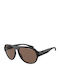 Armani Exchange Unisex Sunglasses With Black Horn-Rimmed Frame And Grey Lens AX4126SU 807873