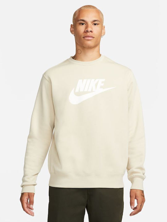 nike club beige sweatshirt