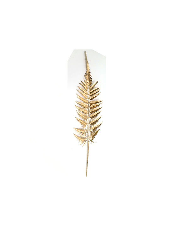 Zaros Ramură Decorativă Artificială Fern Auriu 68cm