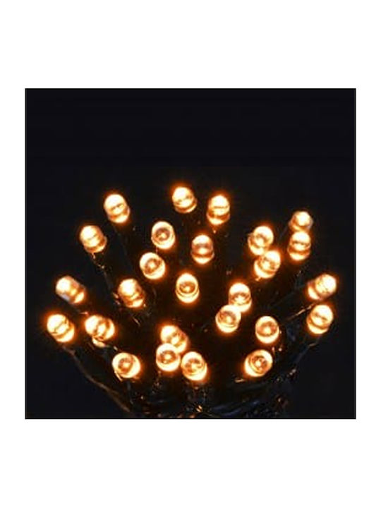 20 Lights LED 50m. Warm White Battery in String 1pcs