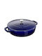Staub Chistera Deep Cast Iron Pot from Cast Iron 2.4L / 24cm Dark Blue