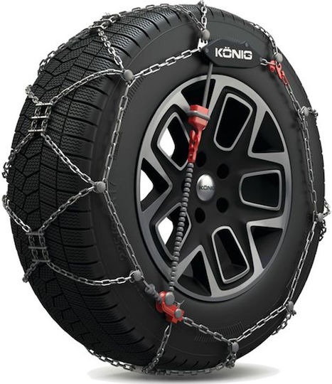 Konig XG Cross No 249 Anti-slip Chains Thickness 9mm Passenger & 4x4 Car 2pcs