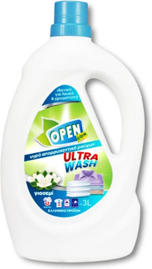 Open Care Υγρό Απορρυπαντικό Ρούχων με Άρωμα Jasmine 3lt (42 Μεζούρες ) 4τμχ