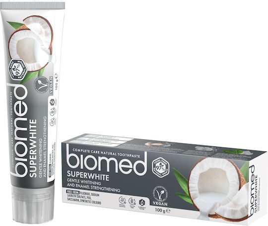 Splat Biomed Superwhite Toothpaste Fluoride Free for Whitening Coconut 100gr