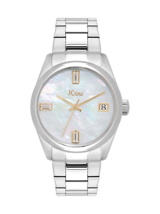 Jcou Emerald II Women's Watch with Silver Metal...
