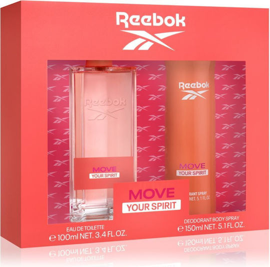 Reebok Move Your Spirit Γυναικείο Σετ με Eau de Toilette 2τμχ