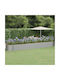 vidaXL Planter Box Metal Silver 586x140x68cm.